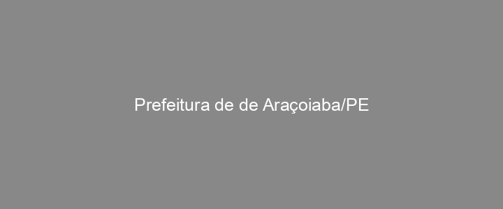 Provas Anteriores Prefeitura de de Araçoiaba/PE